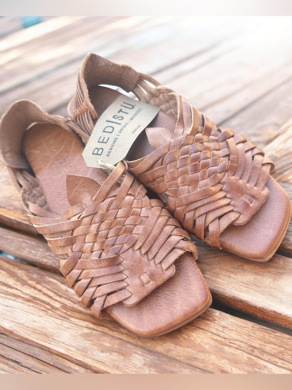 BED|STÜ Lauren II Huarache Sandals NEW Size 7.5